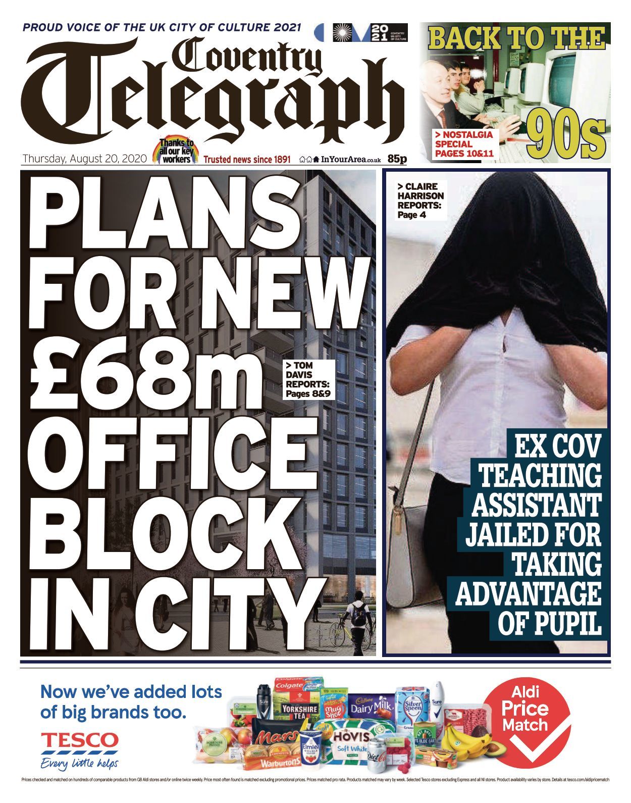 Coventry Telegraph 20200820