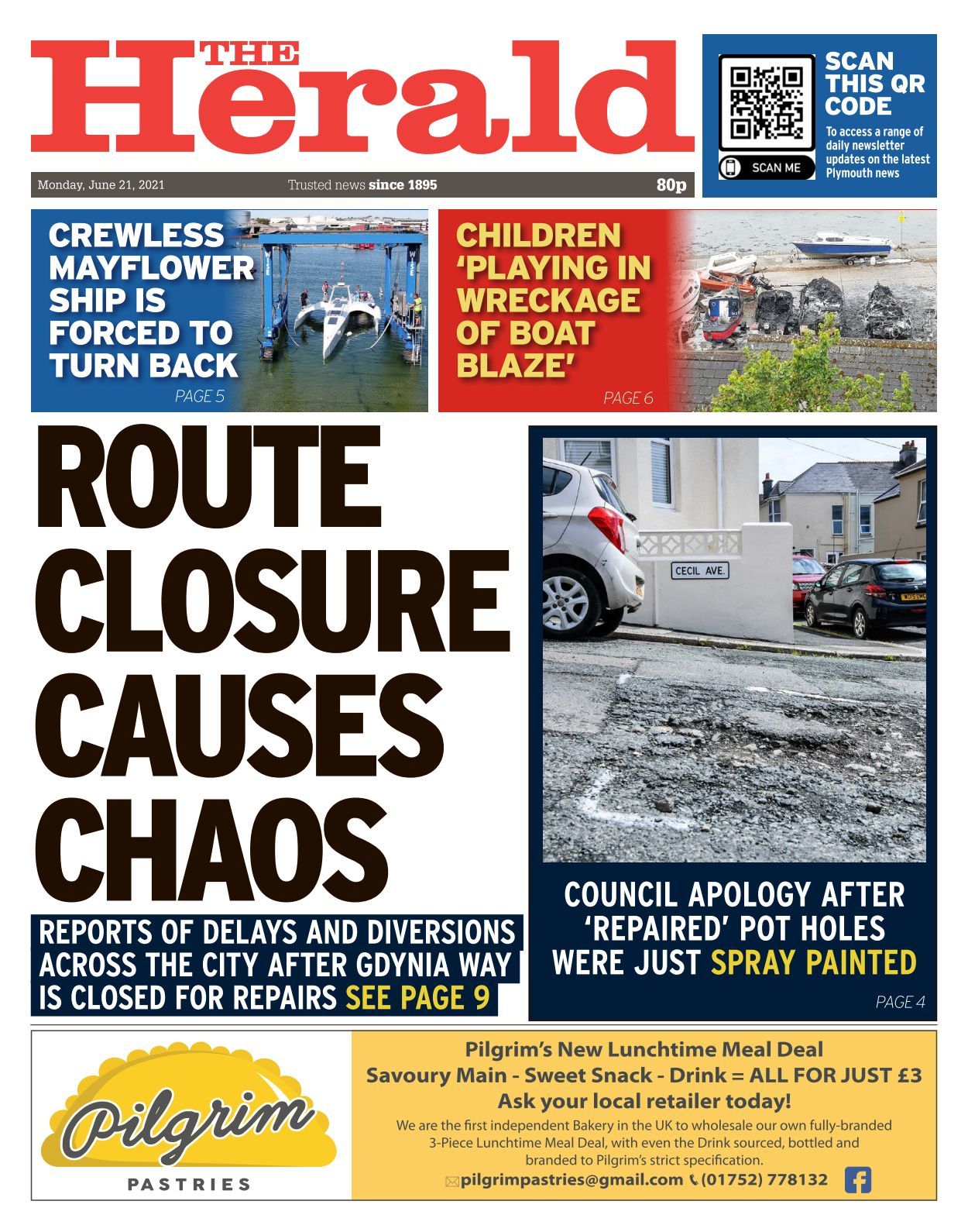 Plymouth Herald 20210621