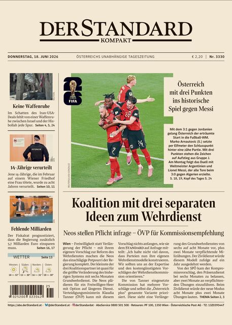DER STANDARD Kompakt 2026-06-18