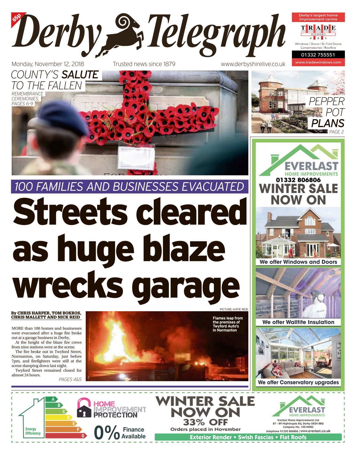 Derby Telegraph 20181112