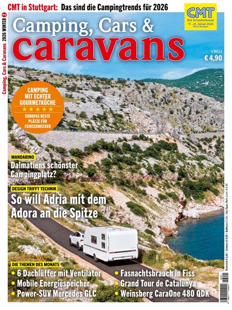 Camping, Cars & Caravans Ausgabe 01/2026