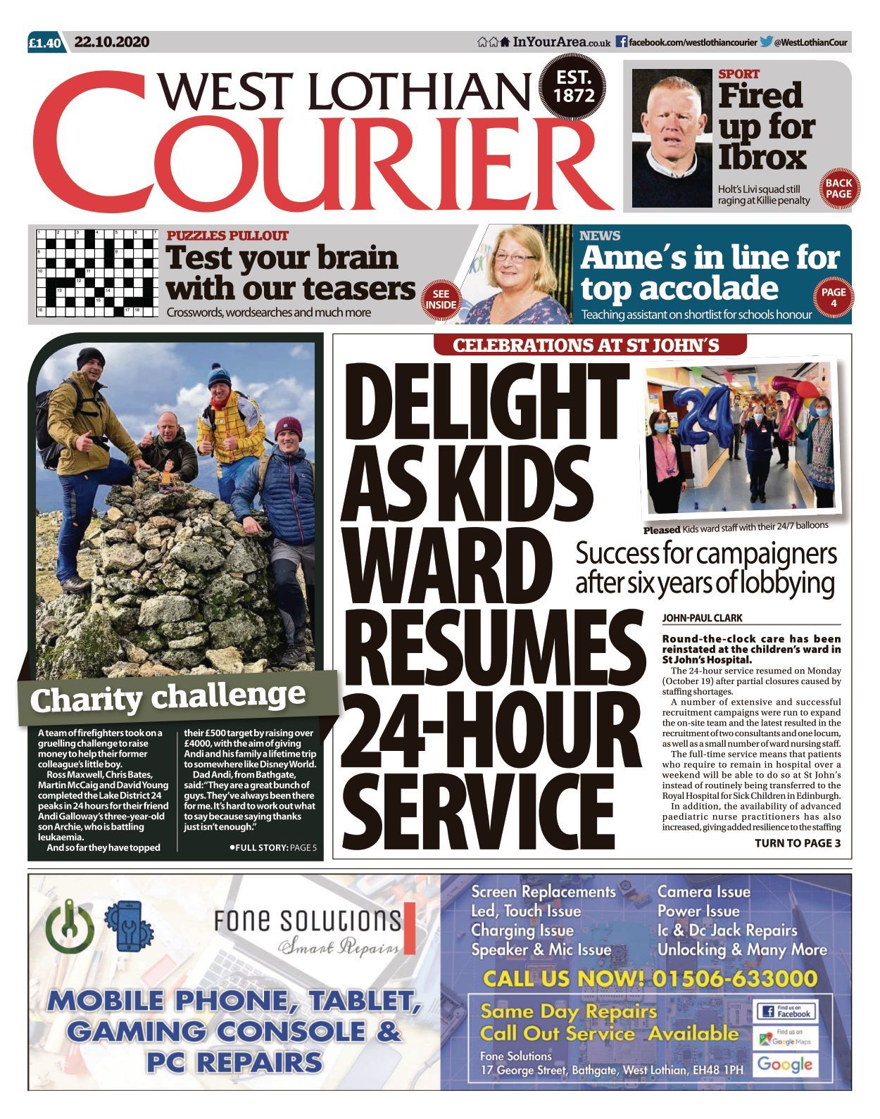 West Lothian Courier 20201022