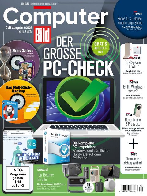 Computer BILD DVD Ausgabe 02/2026