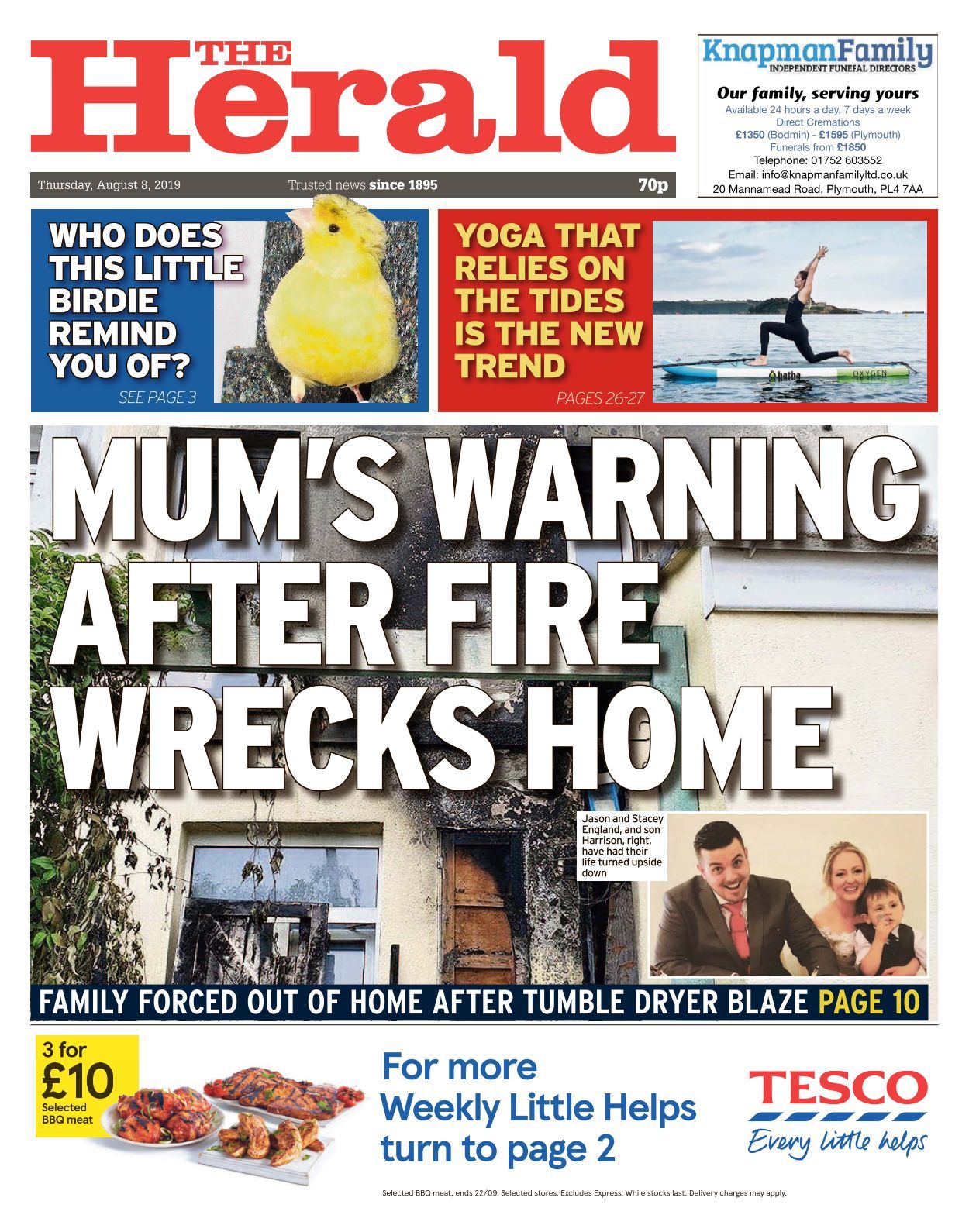 Plymouth Herald 20190808