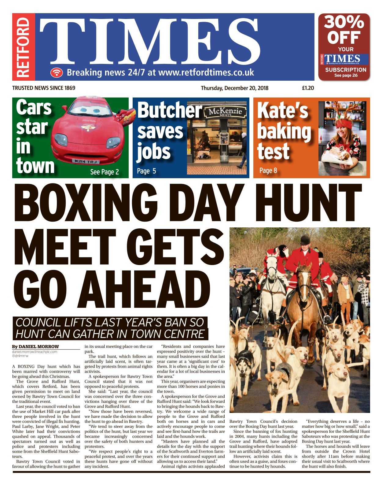 Retford Times 20181220