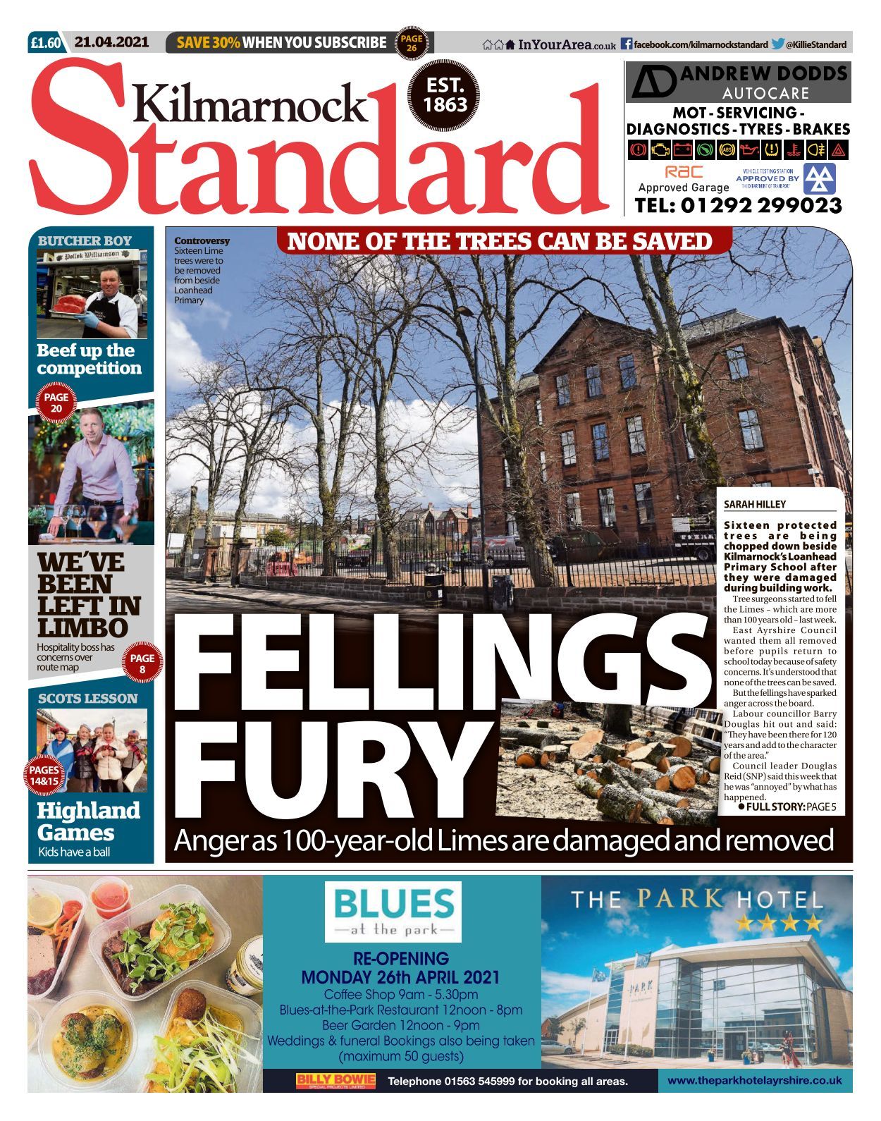 Kilmarnock Standard 20210421