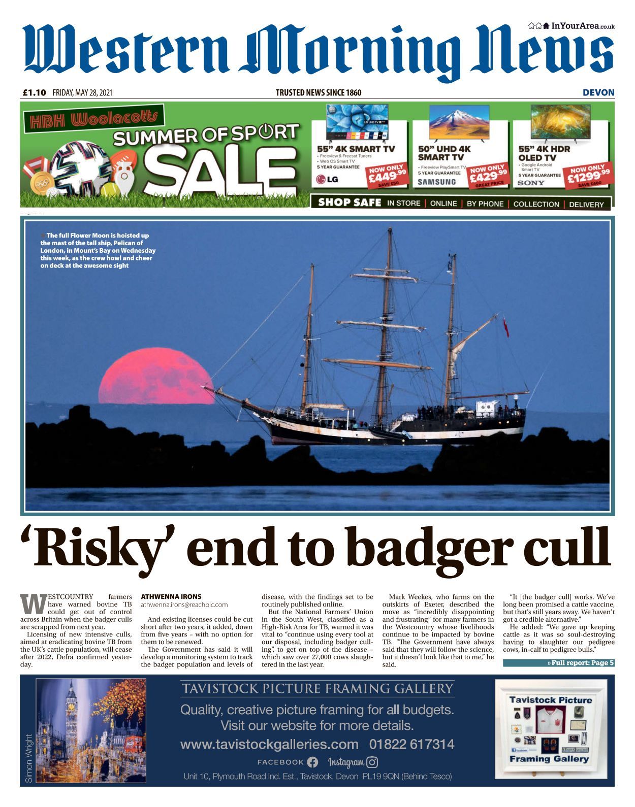 Western Morning News Devon 20210528