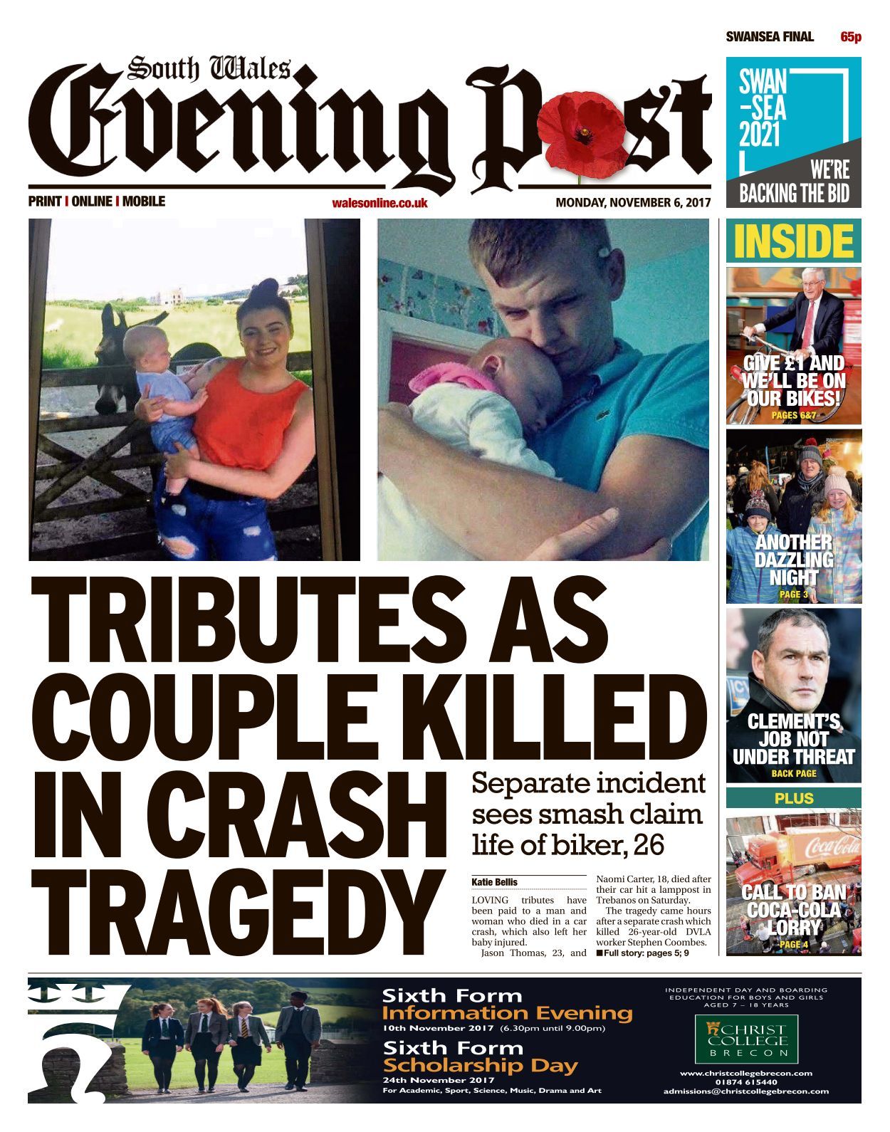 South Wales Evening Post 20171106 South Wales Evening Post 20171106