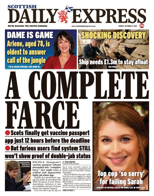 Scottish Daily Express 20211001