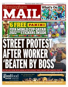 Birmingham Mail Newspaper 2022-11-18