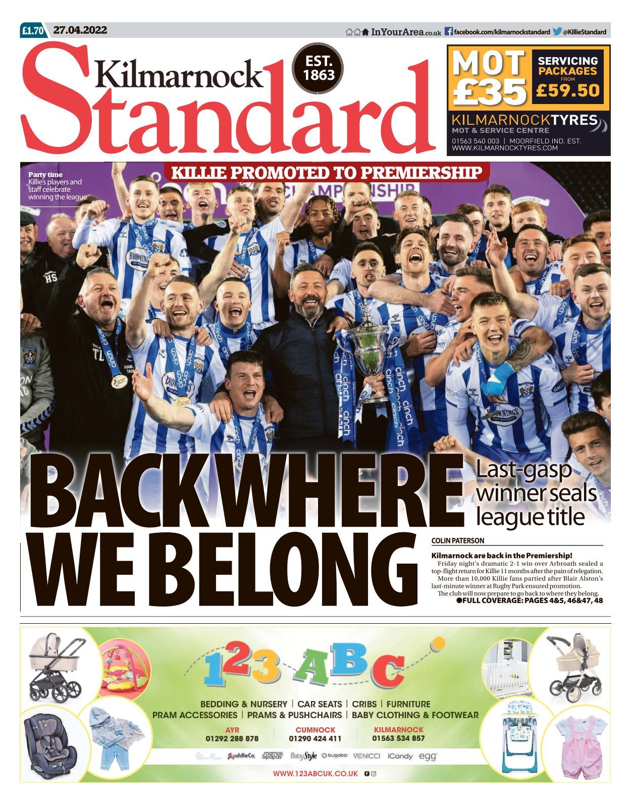 Read Kilmarnock Standard newspaper online on YUMPU News