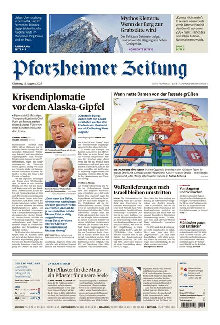 Pforzheimer Zeitung - Ausgabe Pforzheim 2025-08-12