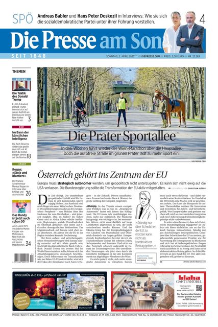 Die Presse am Sonntag 2023-04-02