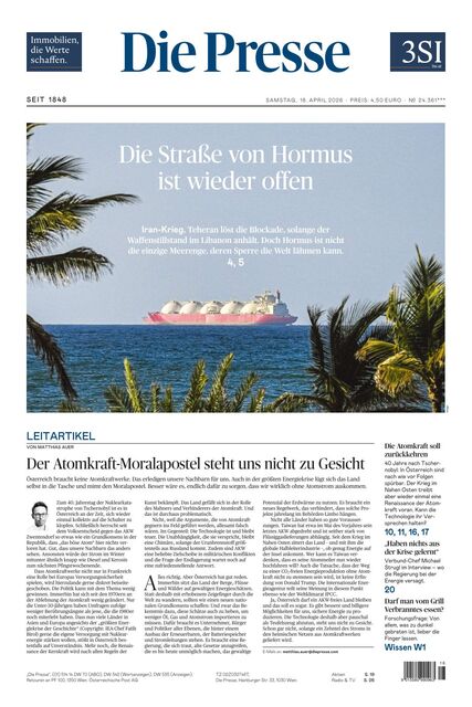 Die Presse 2026-04-18