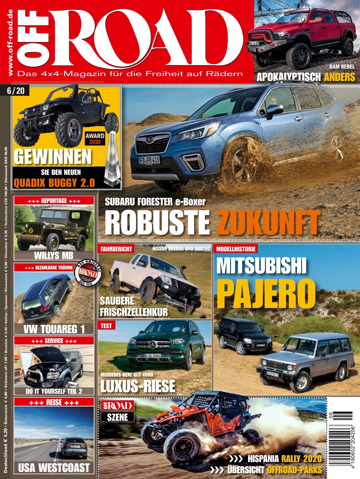 Off Road Das 4x4 Magazin Fur Die Freiheit Auf Radern Ausgabe 06 2020