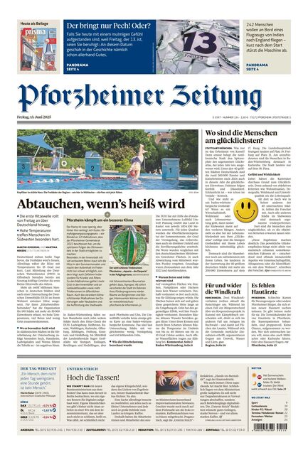 Pforzheimer Zeitung - Ausgabe Pforzheim 2025-06-13