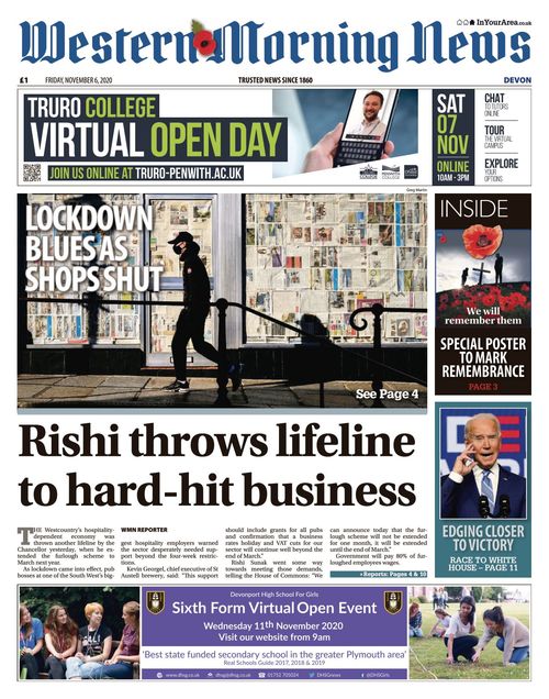Western Morning News Devon 20201106