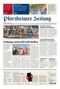 Pforzheimer Zeitung - Ausgabe Pforzheim 2026-08-12