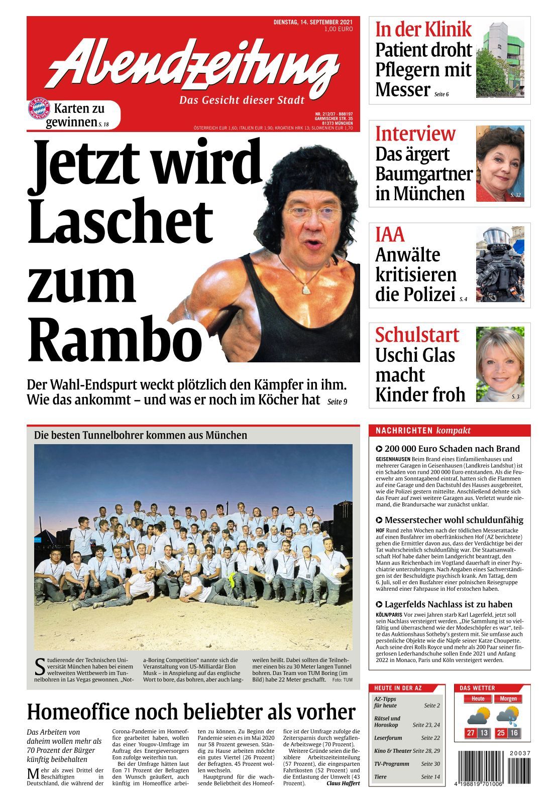 Abendzeitung 2021 09 14