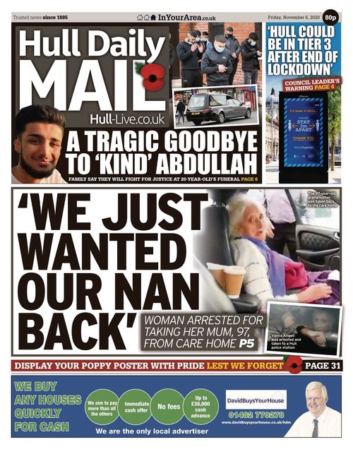Hull Daily Mail 20201106