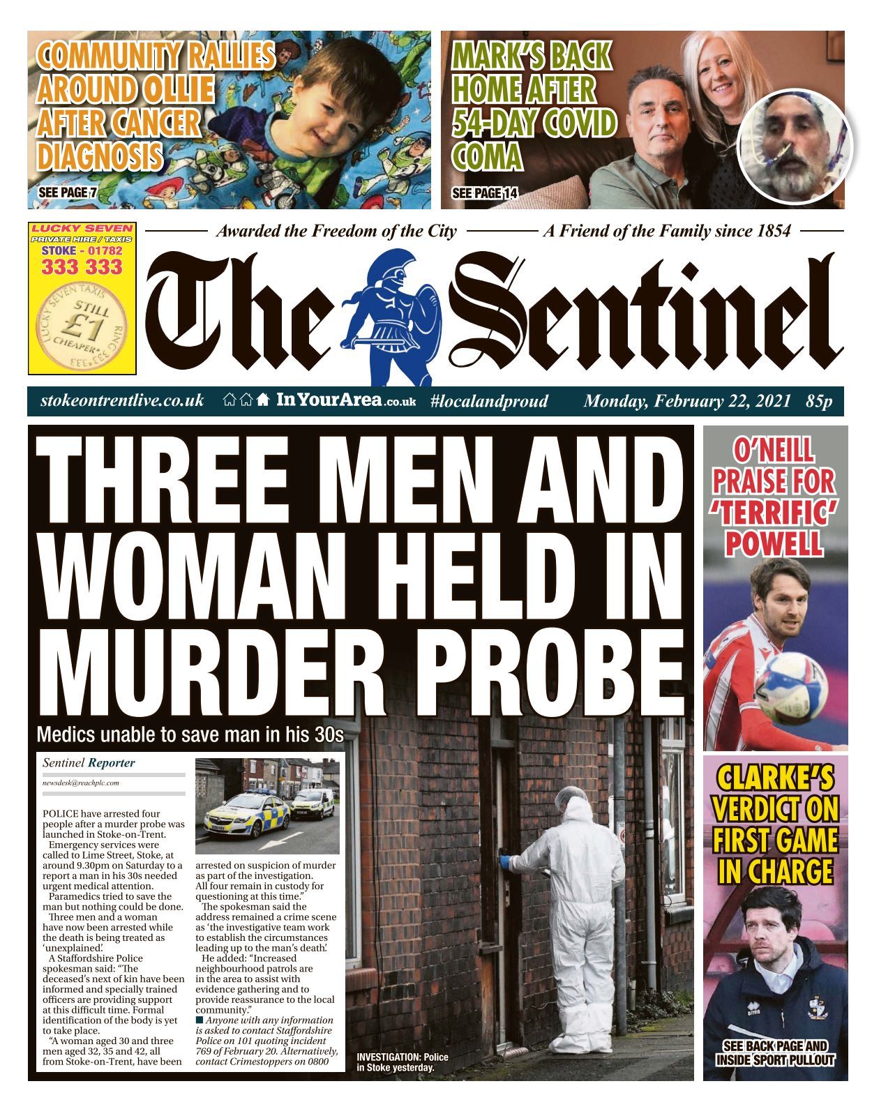 Stoke Sentinel 2021 02 22