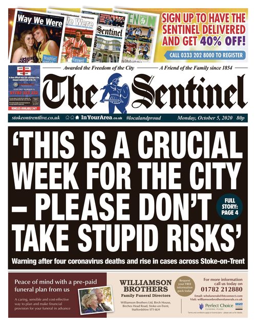 Stoke Sentinel 2020 10 05