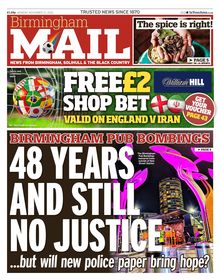 Birmingham Mail Newspaper 2022-11-21