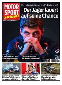 MOTORSPORT AKTUELL 2025-11-04