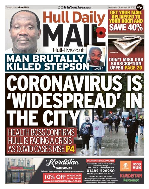 Hull Daily Mail 20201111