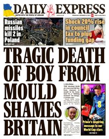 Daily Express Newspaper 2022-11-16