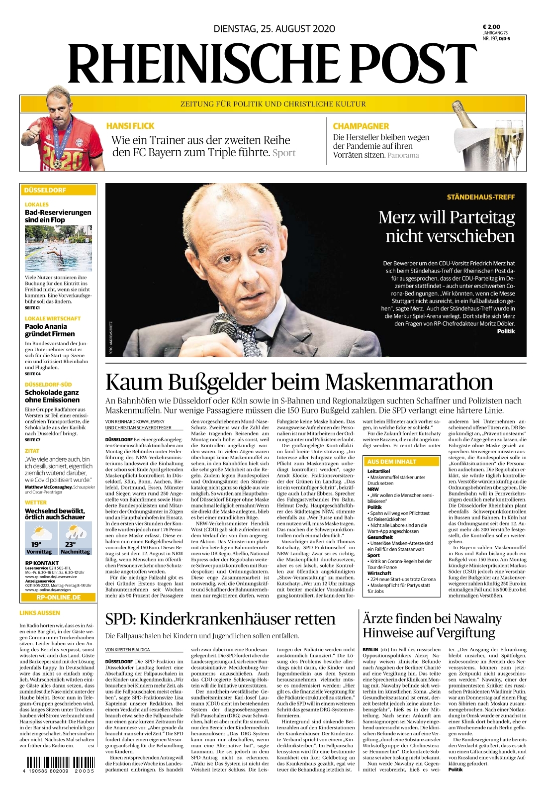 Rheinische Post 2020 08 25