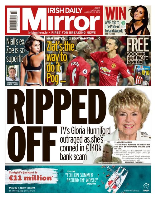Irish Daily Mirror 20160820