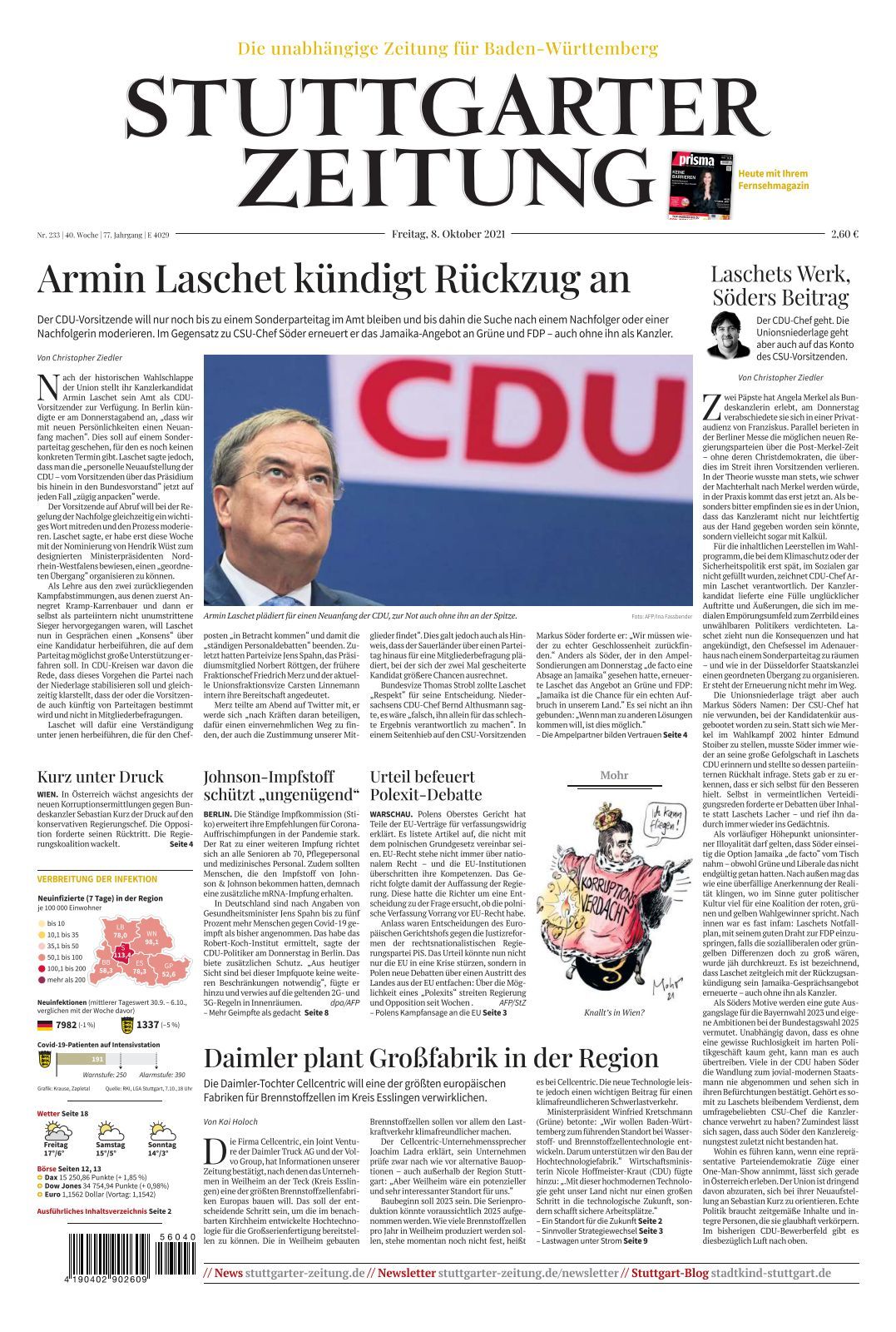 Stuttgarter Zeitung - 2021-10-08