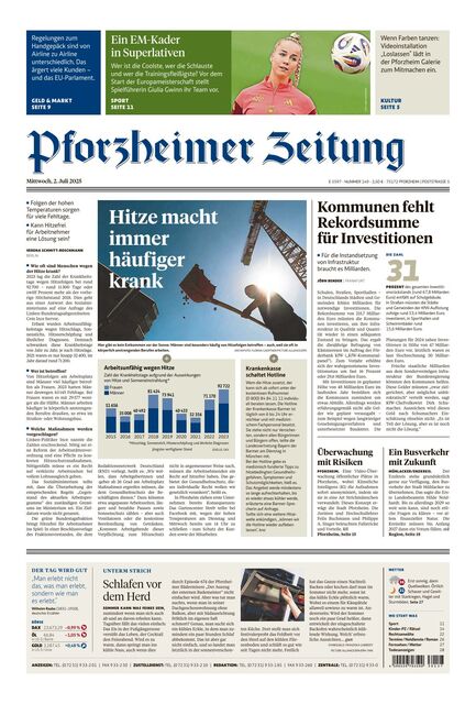 Pforzheimer Zeitung - Ausgabe Pforzheim 2025-07-02