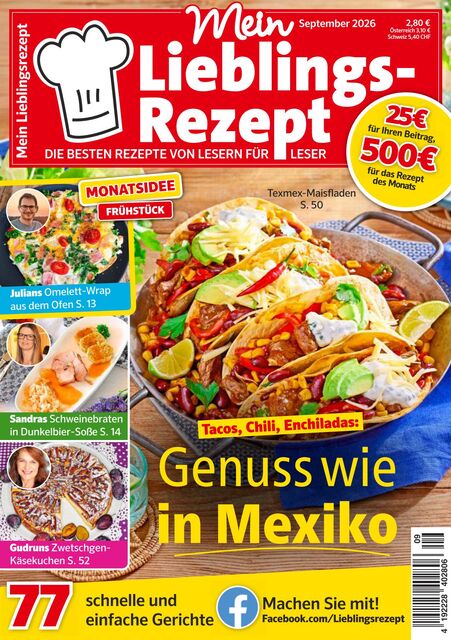 Mein Lieblingsrezept Ausgabe 9/2026
