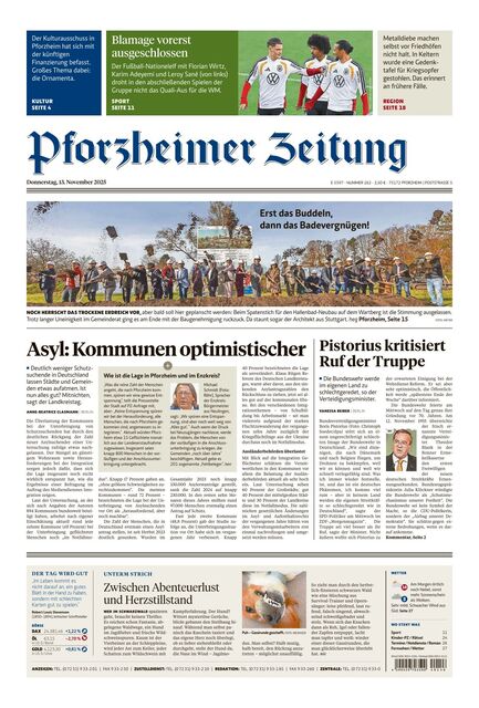 Pforzheimer Zeitung - Ausgabe Pforzheim 2025-11-13