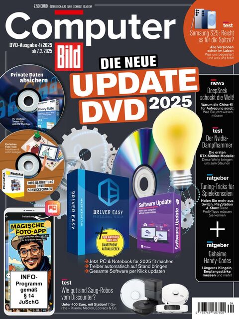 Computer BILD DVD Ausgabe 04/2025