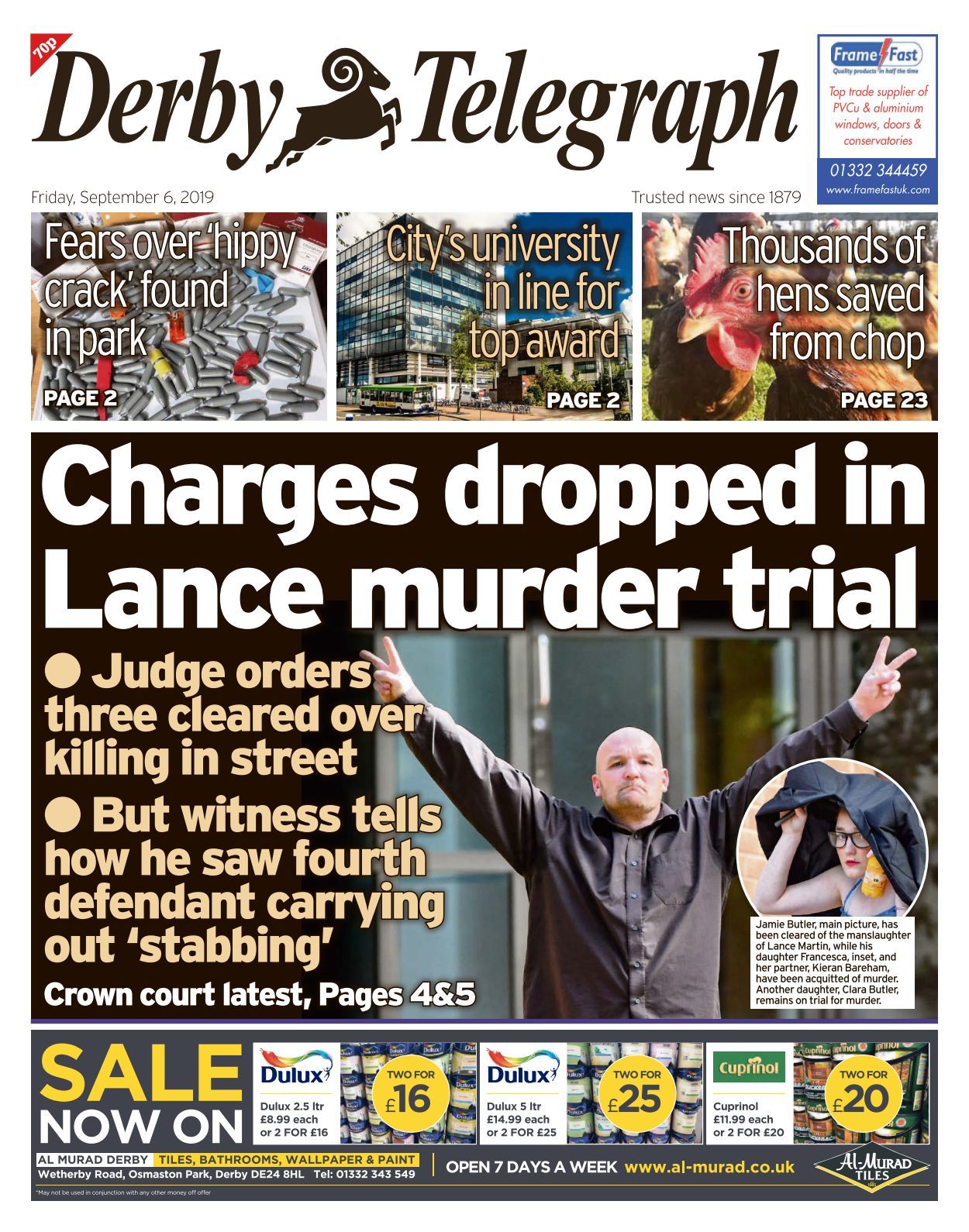 Derby Telegraph 20190906