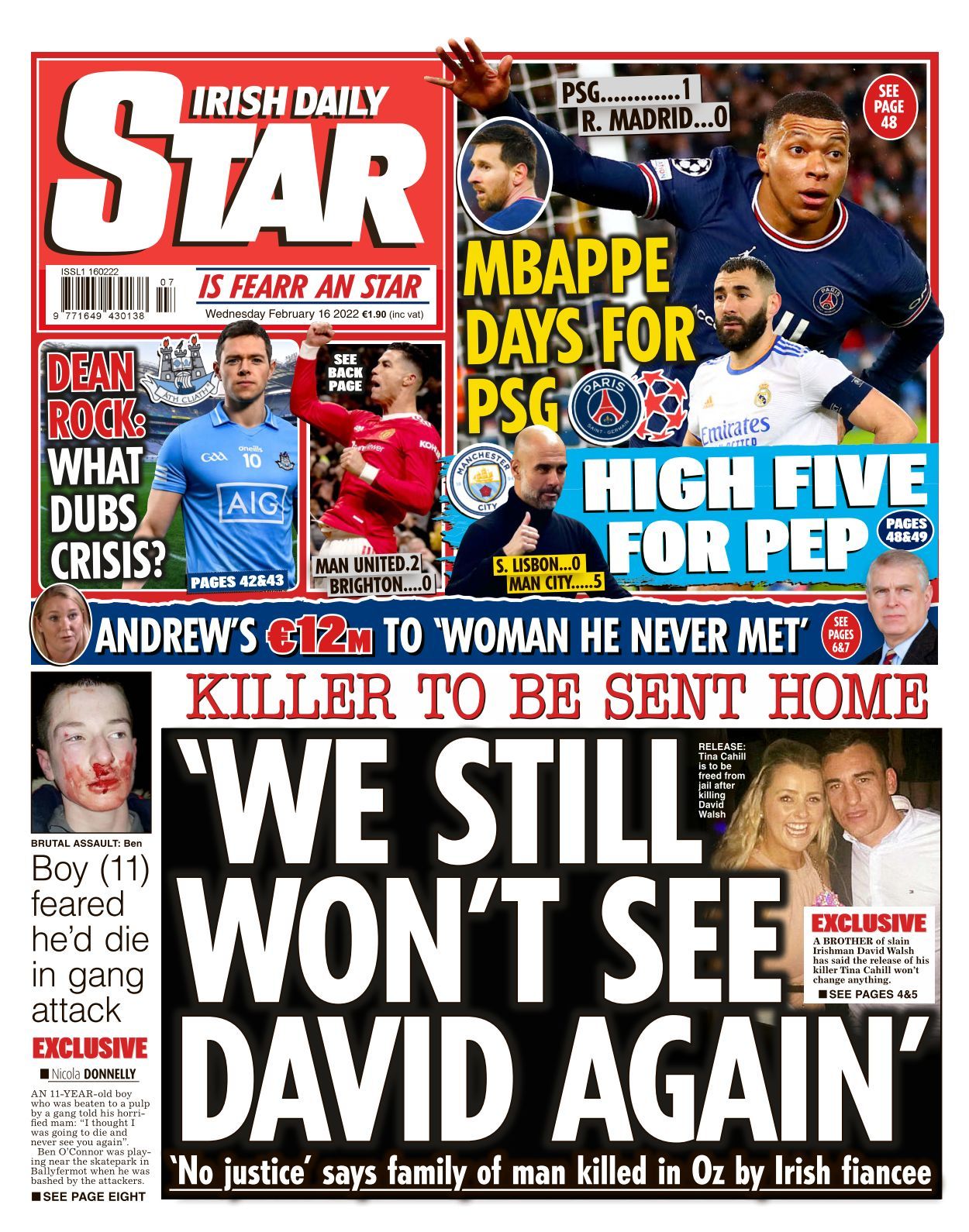 Irish Daily Star 20220216