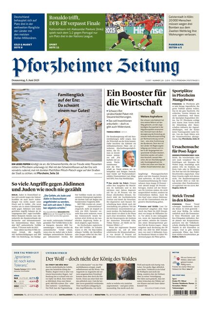 Pforzheimer Zeitung - Ausgabe Pforzheim 2025-06-05