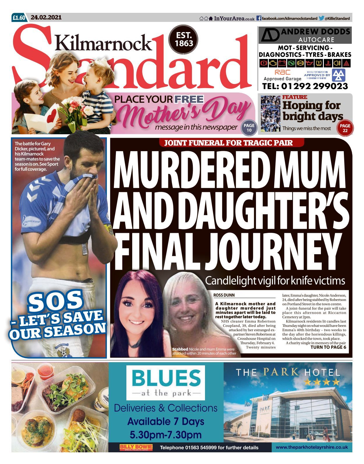 Kilmarnock Standard 20210224