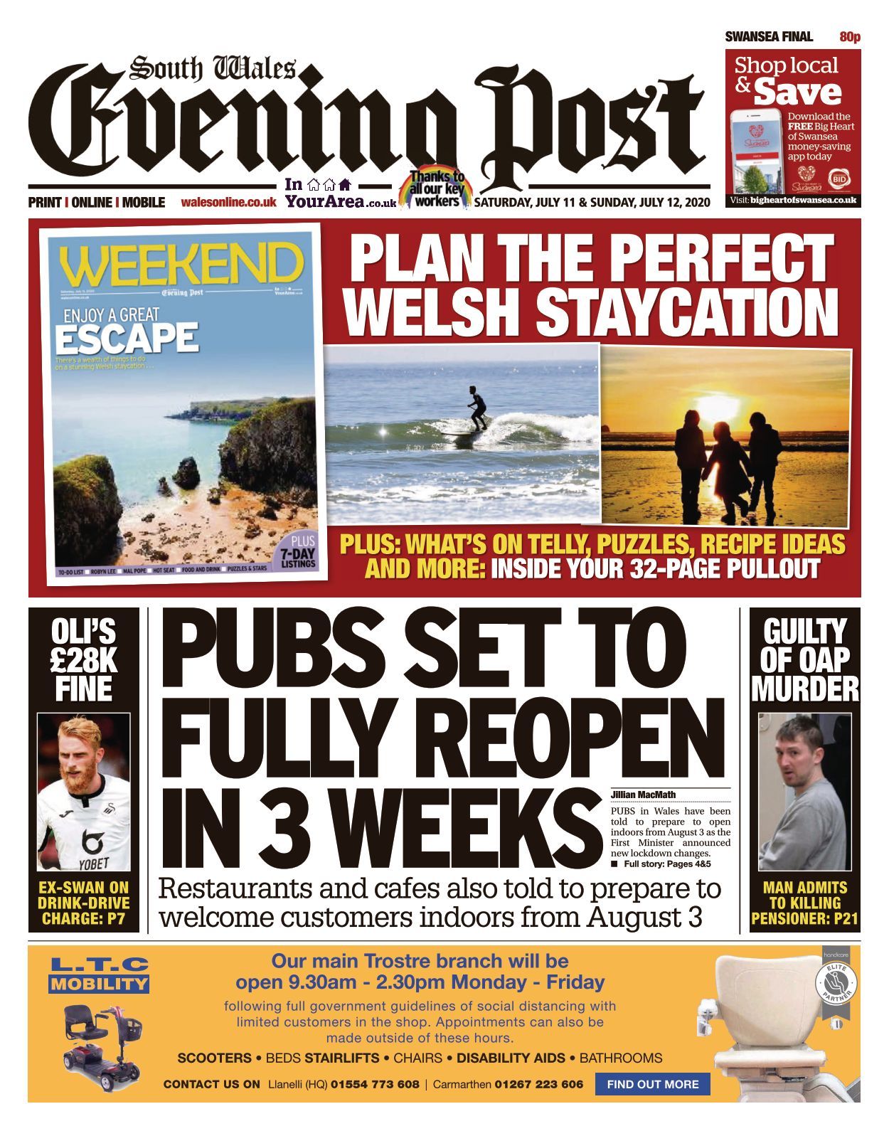 South Wales Evening Post 20200711 South Wales Evening Post 20200711