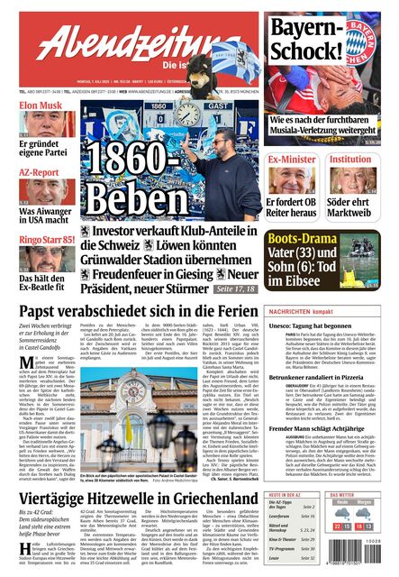 Abendzeitung 2025-07-07