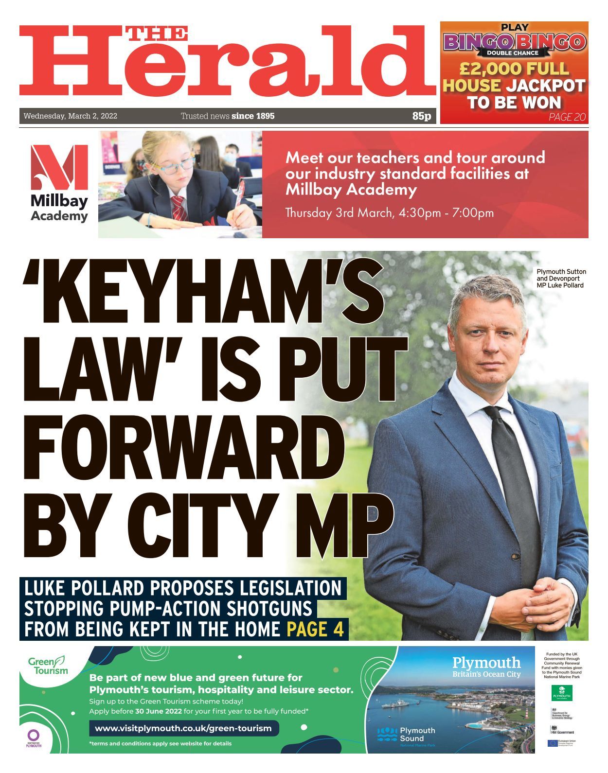 Plymouth Herald 20220302