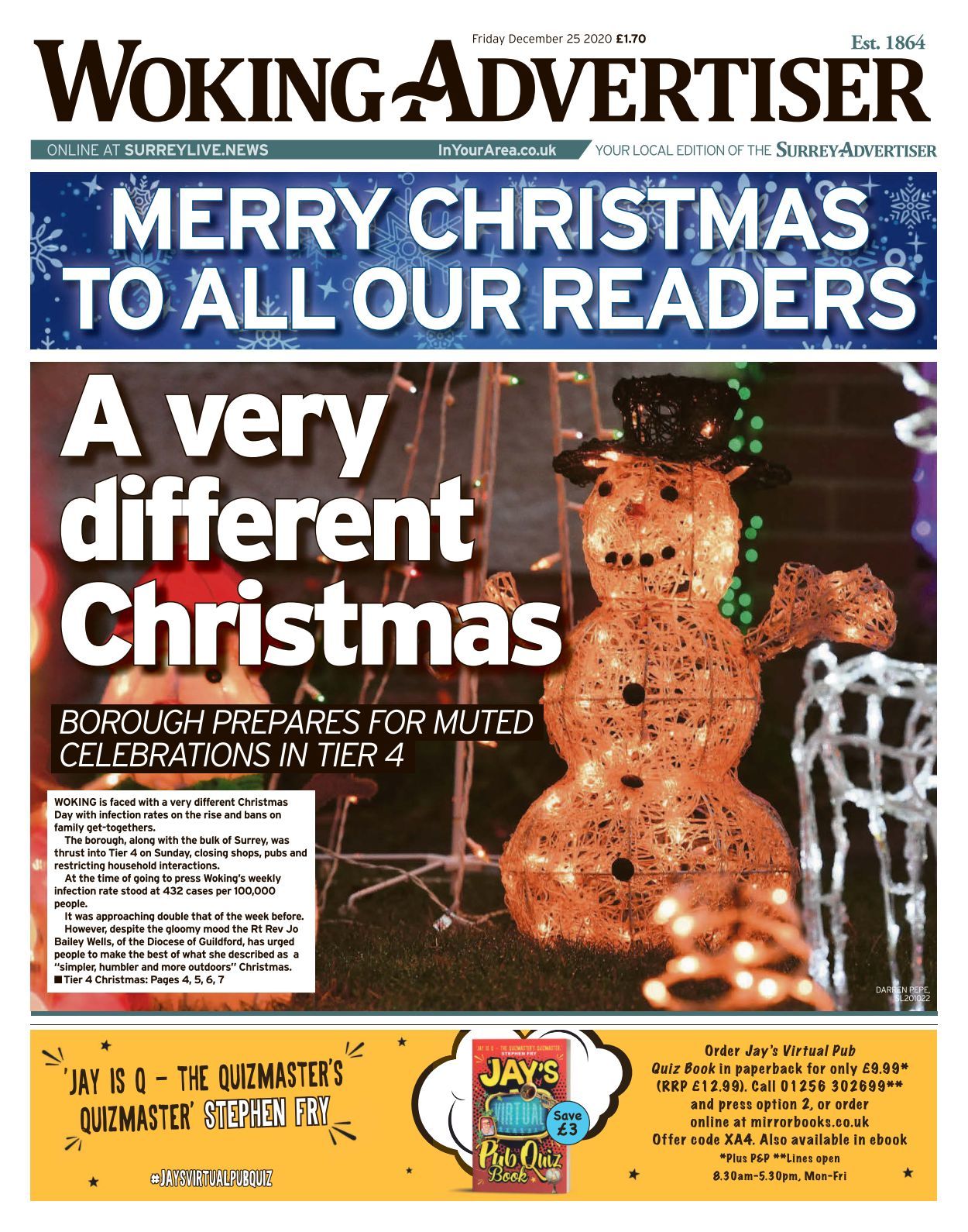 Christmas Shows And Craft Fairs In Granville Ny Area And Central Vt Area For December 2022 Surrey Advertiser Woking - 2020-12-25