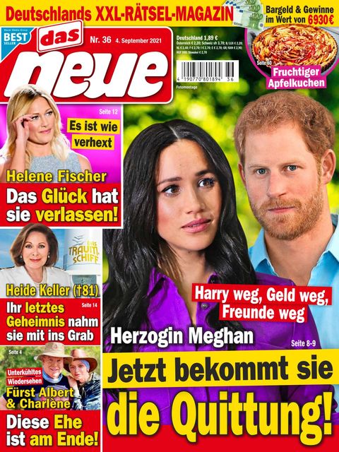 Das Neue Ausgabe 36/2021 - Ehe-Aus für Prinz Harry und Herzogin Meghan?