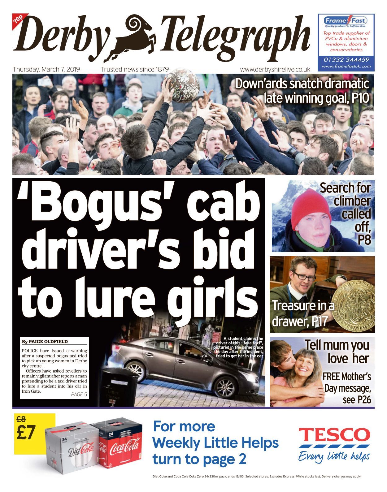 Derby Telegraph 20190307