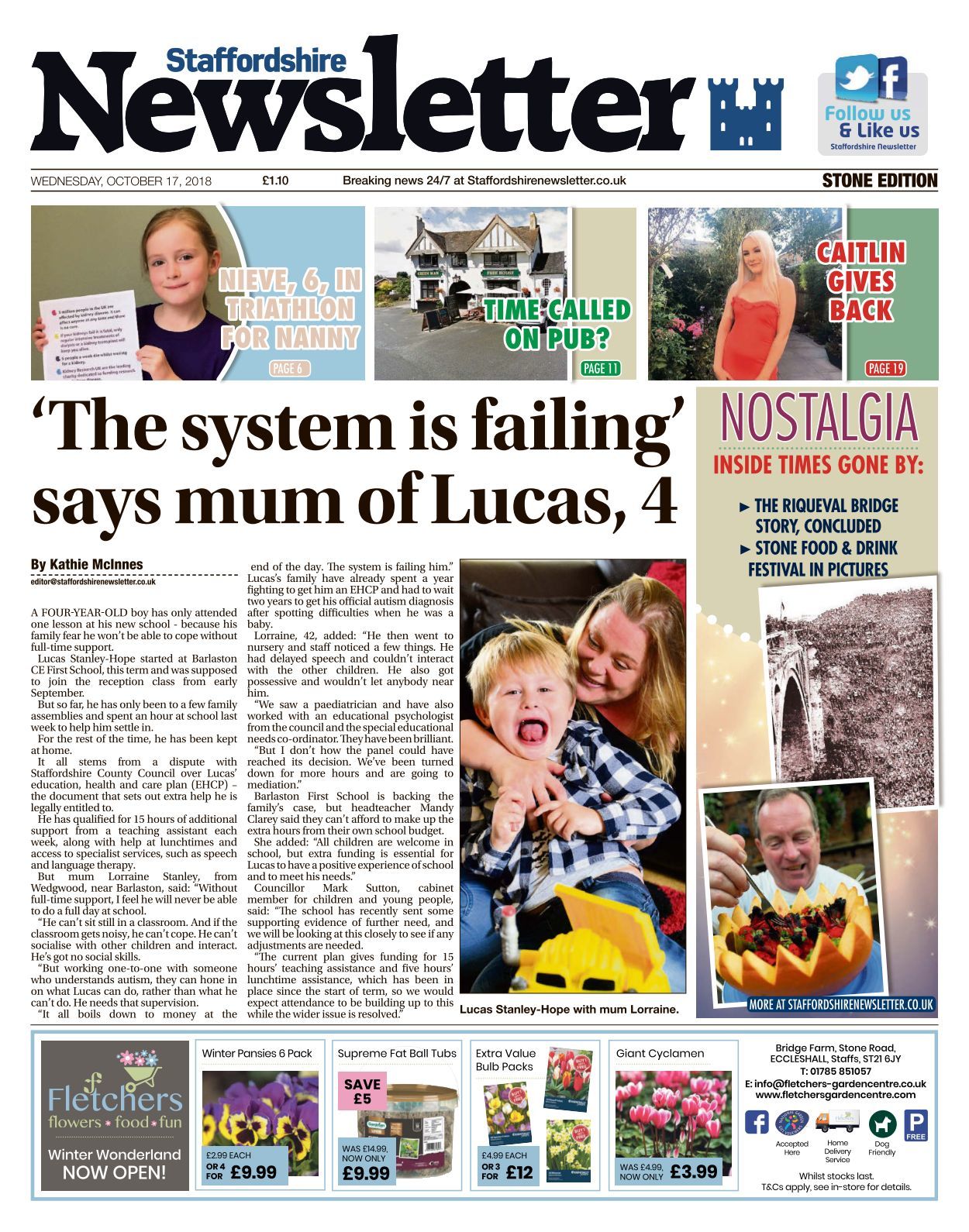 Staffordshire Newsletter Stone 2018 10 17