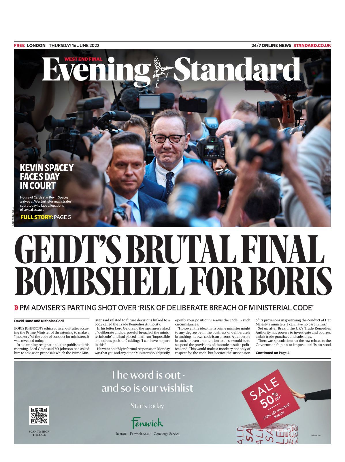 Evening Standard 22 06 16