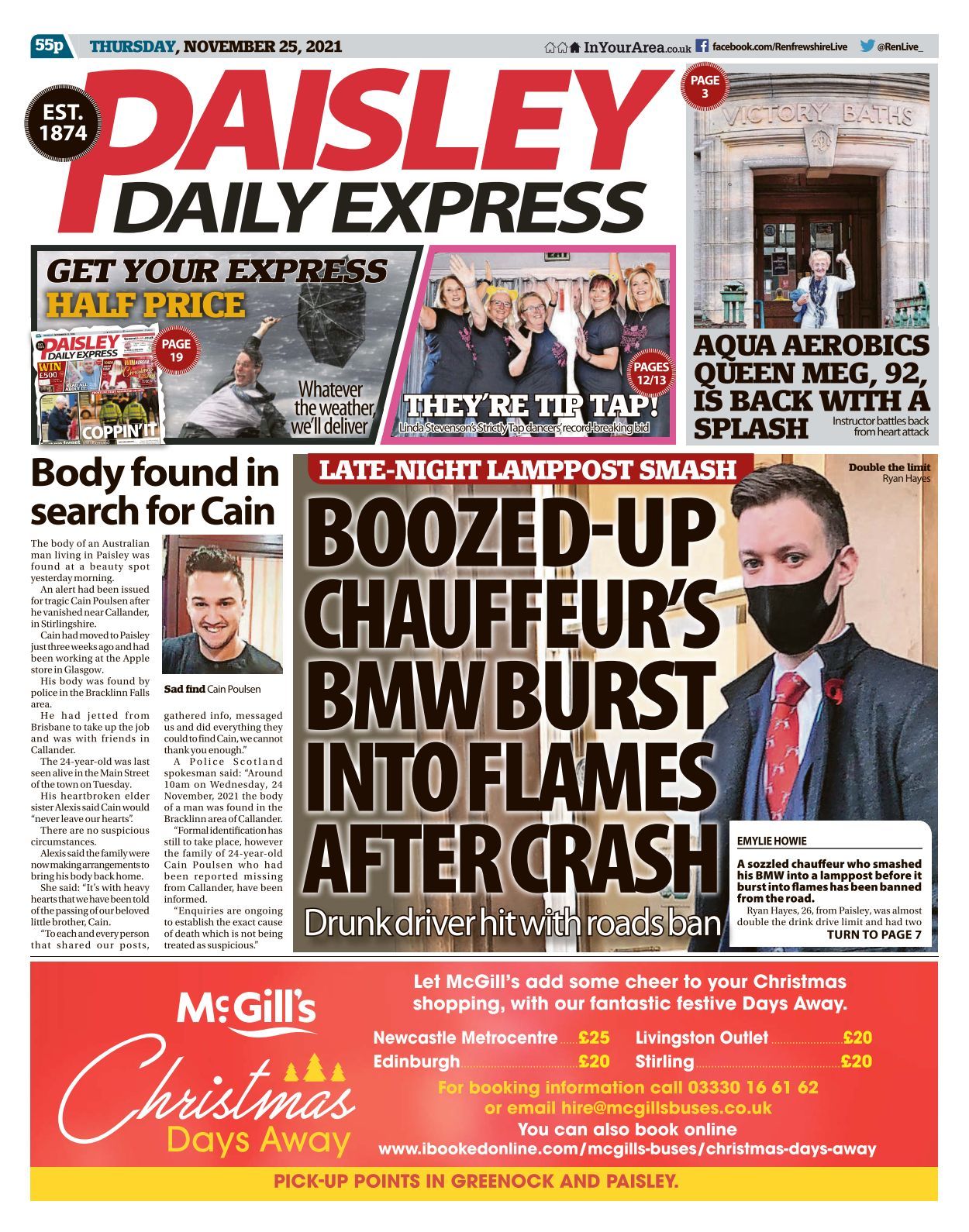 Paisley Daily Express 20211125